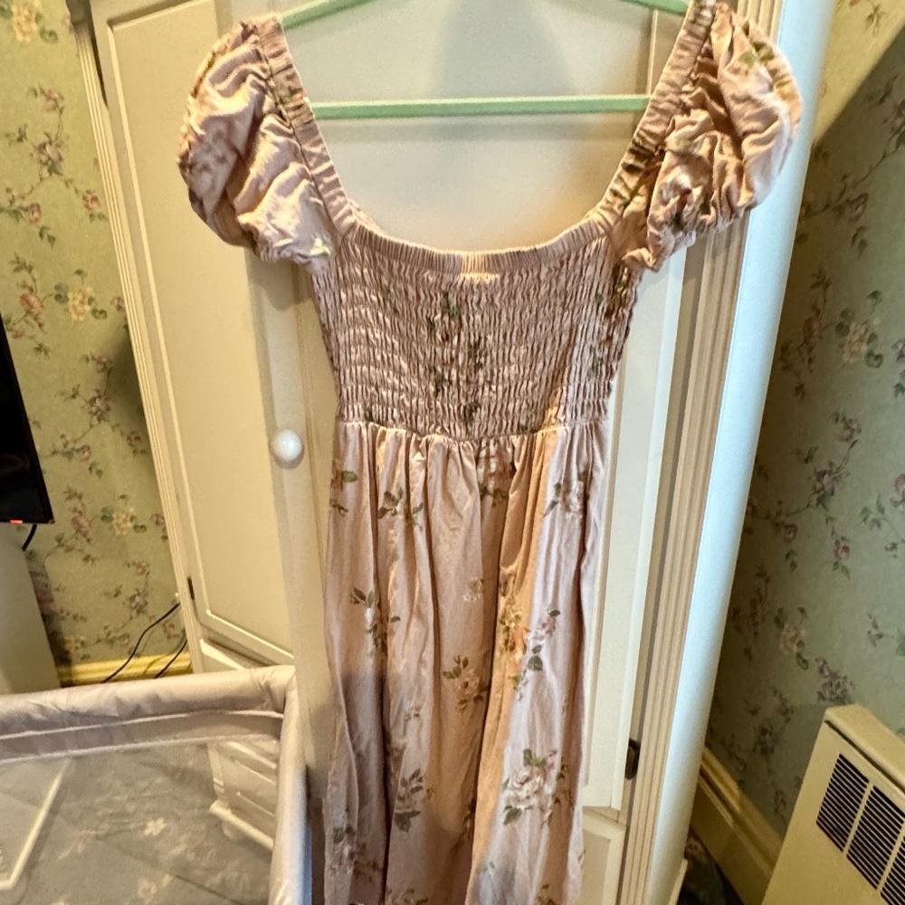 Altar'd State Alexis Floral Linen Midi Dress - Picture 3 of 4